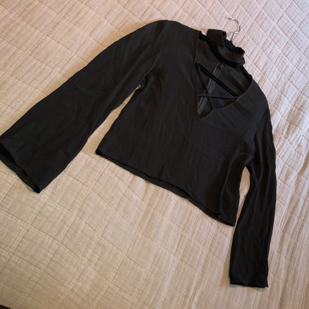 Olivaceous - Choker Blouse
